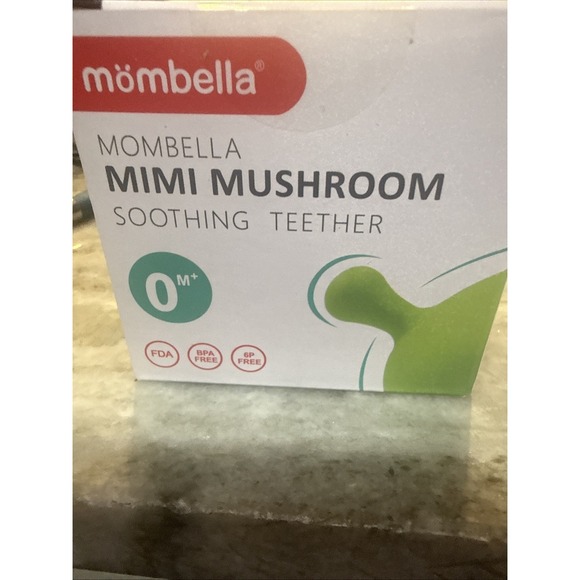 Other - MIMI MUSHROM TEETHER - BABY SAFE SILICONE TEETHING TOY WITH FREE CLIP-Green